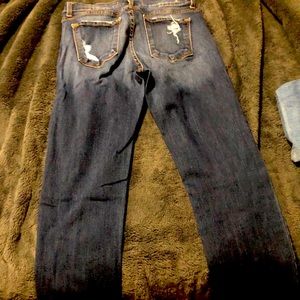 Flying Monkey Distressed Dark Wash Jean